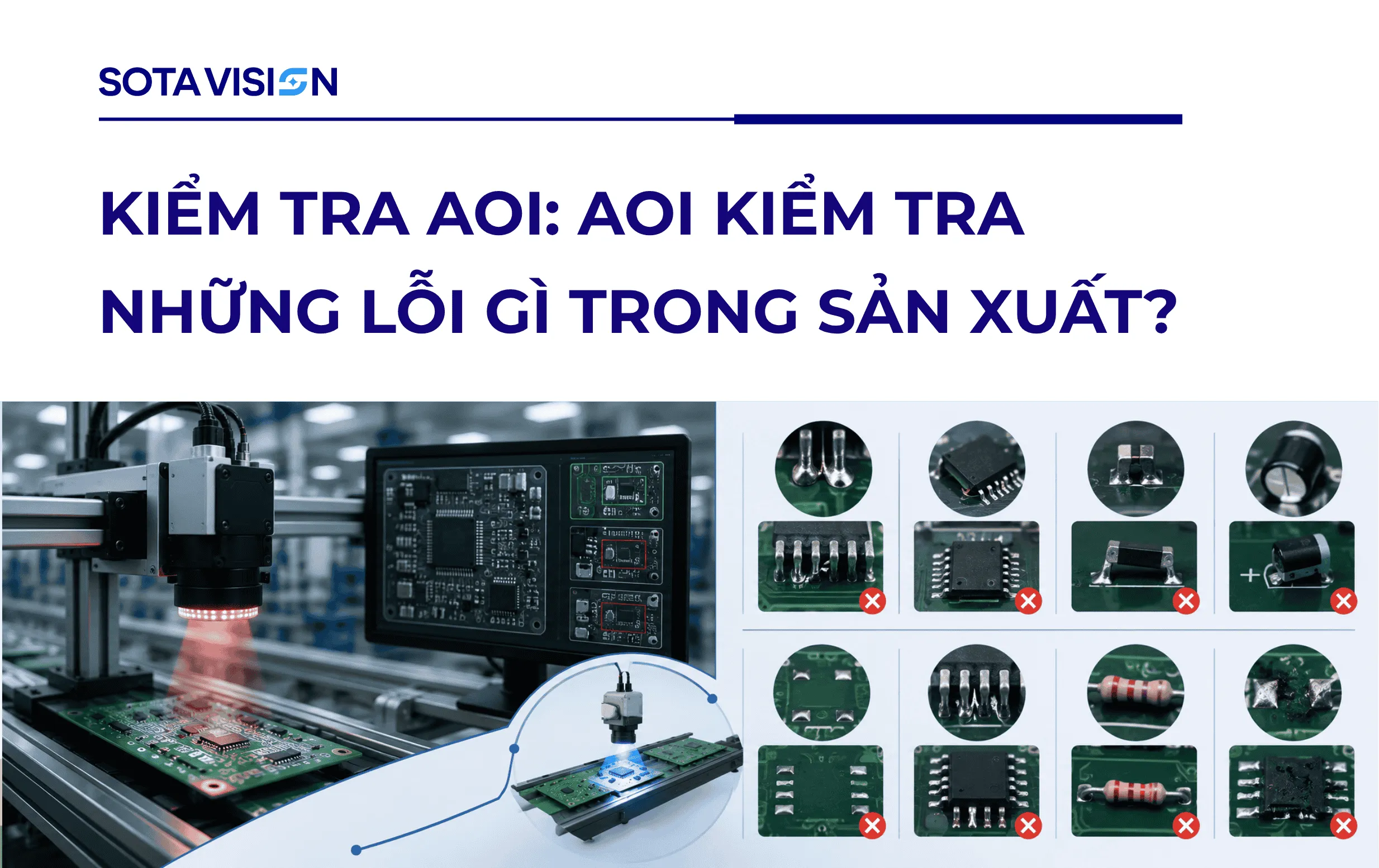 Kiểm Tra AOI: AOI Kiểm Tra Những Lỗi Gì Trong Sản Xuất?
