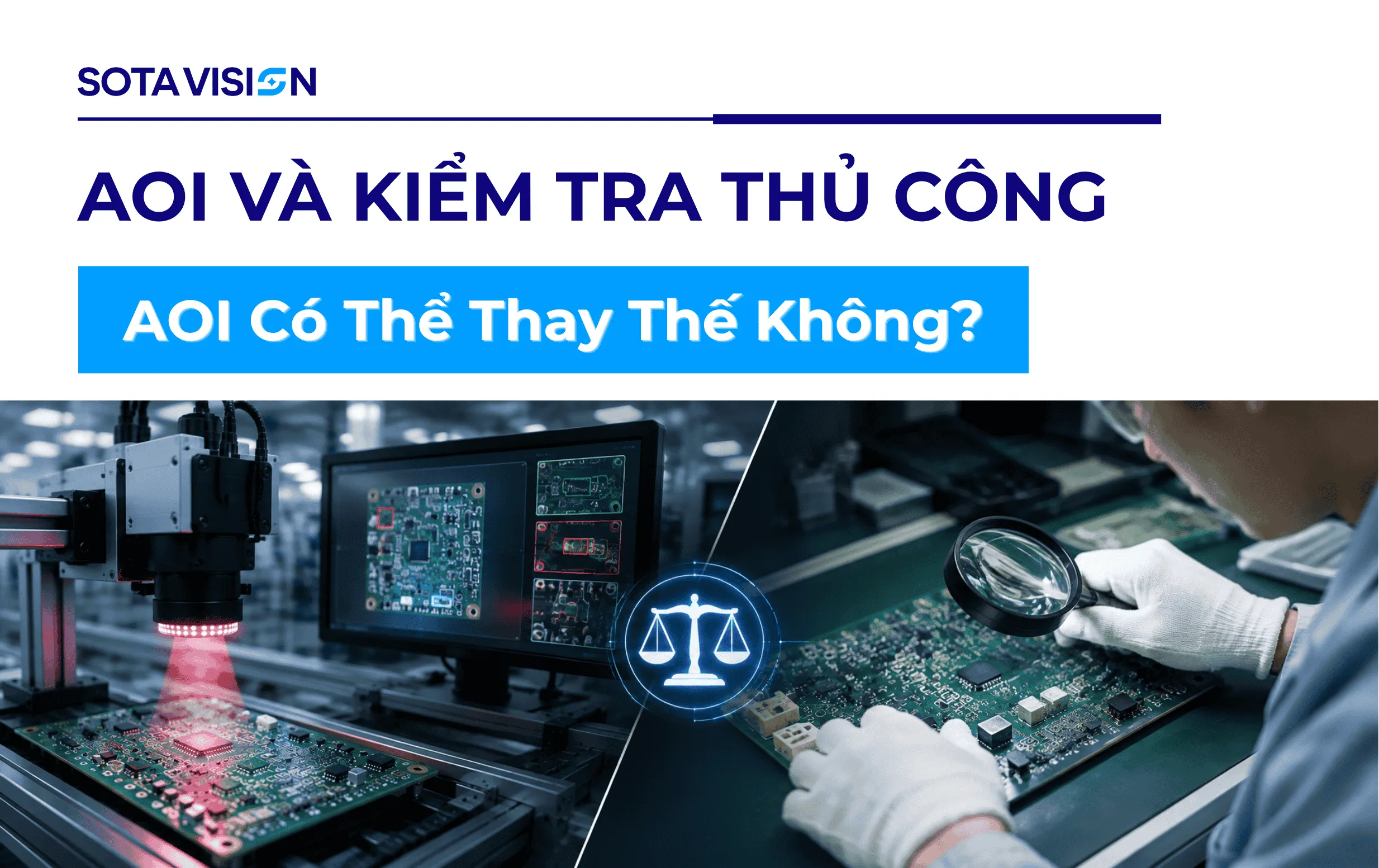 AOI và Kiểm Tra Thủ Công: AOI Có Thể Thay Thế Không?